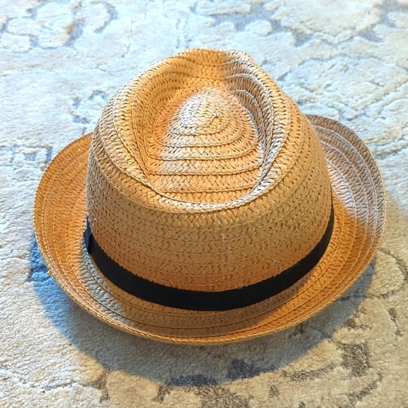 Straw Hat with Black Ribbon - Picture 5 of 5